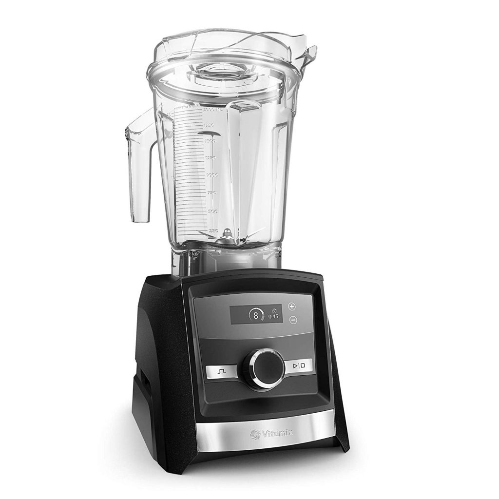 Professional Grade 64 ounce Vitamix A3300 Ascent Series Smart Blender, showing how to clean cloudy vitamix container