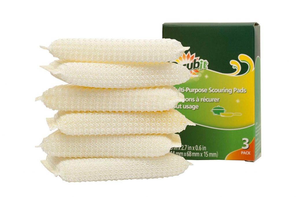 Multi - Purpose Scouring pads by Scrub-It/Non- Scratch Cleaning for Pots, Pans, DIshes, Utensils & Non-Stick Cookware.