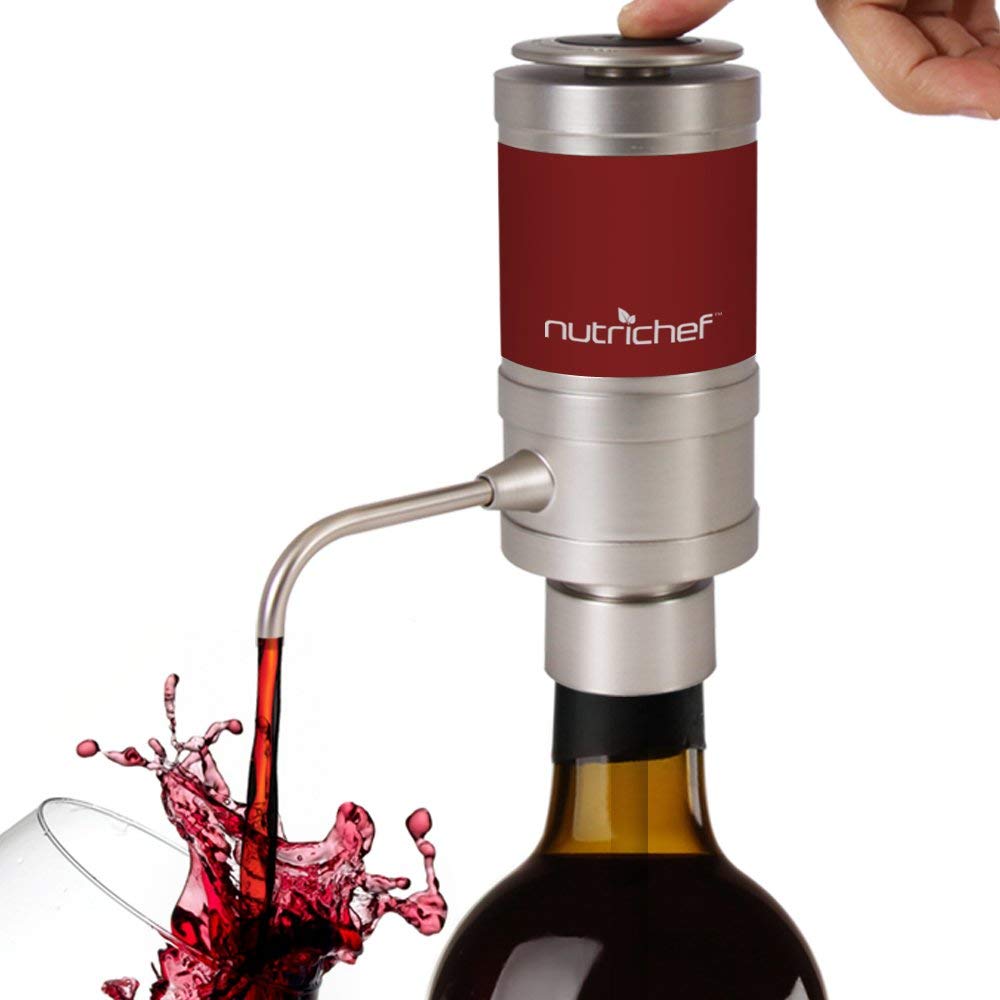Electric wine aerator, wine pourer without removing cork dispenser