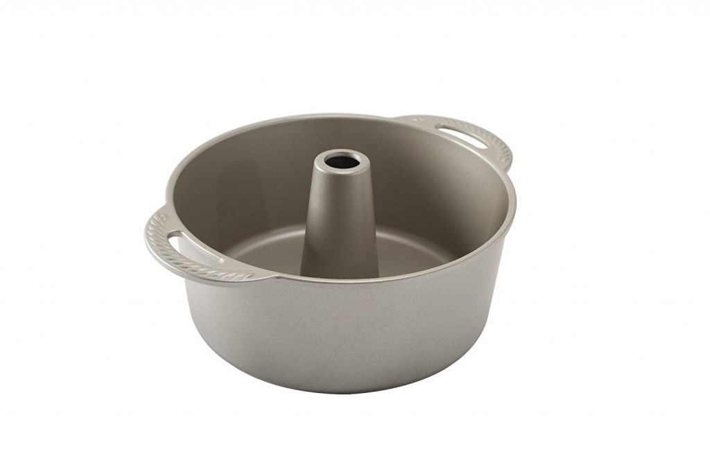 "nordic ware angel food cake pan having hole in middle