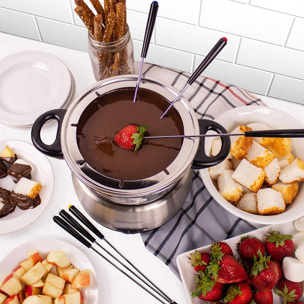 Nostalgia Stainless Steel Electric Fondue also used as Chinese hot pot
