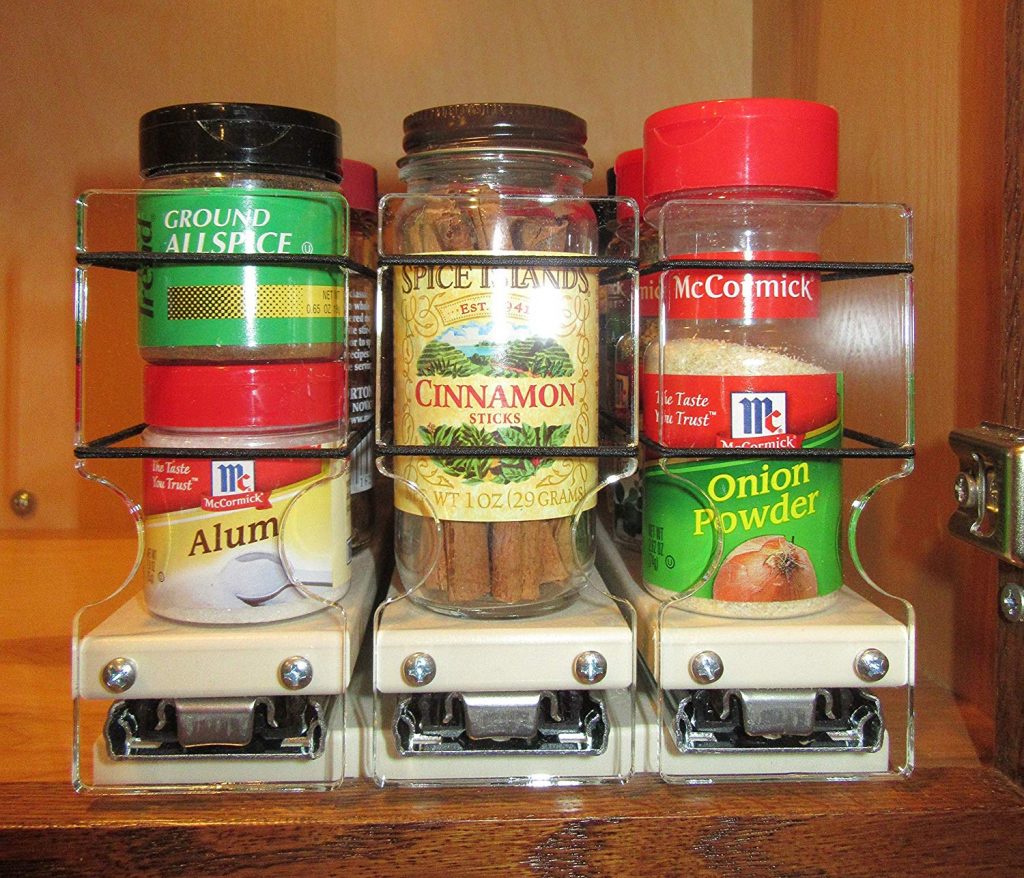 3 drawers vertical spice rack for cabinet