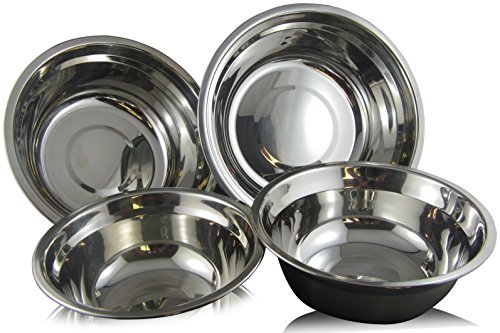 checkered chef stainless steel mixing bowls set