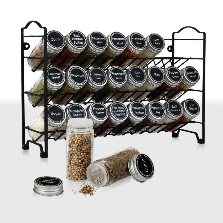 Spice Rack Holders with Labels