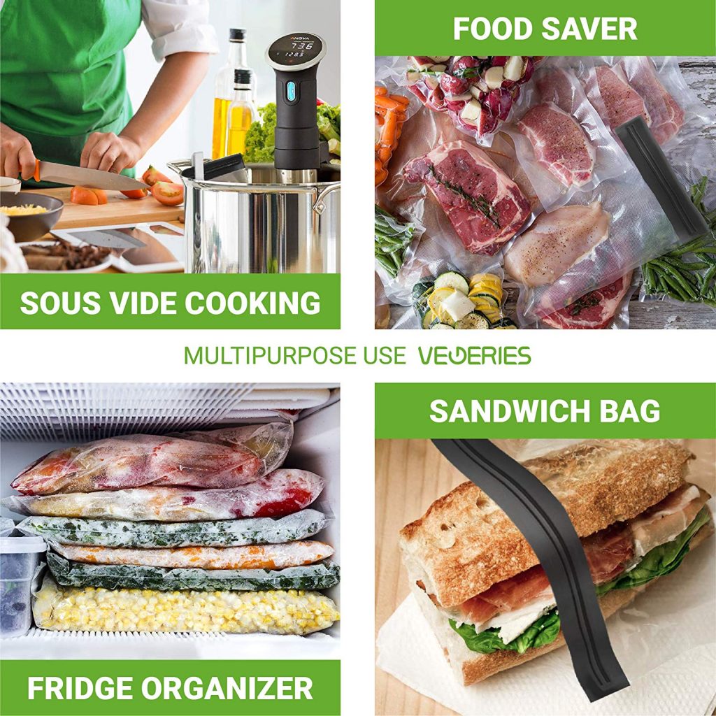 Sous vide bags 30 reusable vacuum food storage