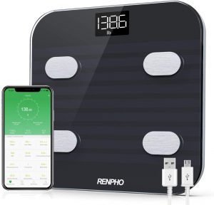 Rechargeable Digital Body weight Bathroom scale with Smart Phone App