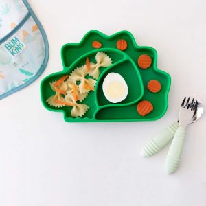 Bumkins silicone toddler plates that stick to table