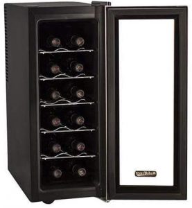 Free standing slim fit wine cooler refrigerator for apartments