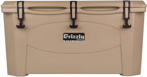 Grizzly 75 Quart cooler that can keep ice for days