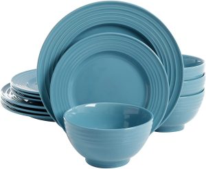 Turquoise Gibson Dinnerware set without cups