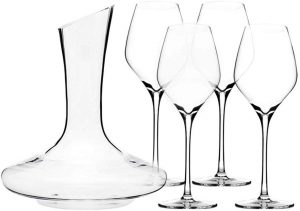 Wine set of Glasses with Decanter