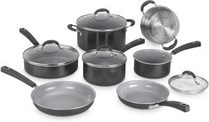 Cuisinart Ceramic Cookware set vs aluminum pan