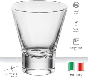 Quality non toxic drinking glass by Bormioli
