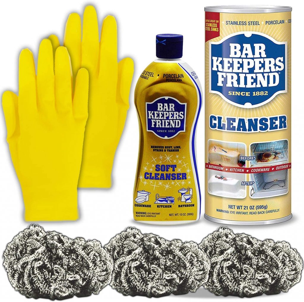 BarKeeper's Friend Pack Kit for Cleaning stainless steel cookware