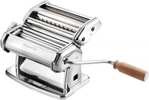  Buy this Imperial Pasta Maker Machine with wooden handle, buy on Amazon.