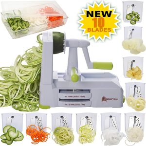 what appliance to use for chopping zucchini - brieftons vegetable spiralizer