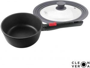 Cleverona saucepan with detachable handle