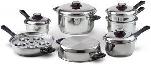 Durable Waterless Stainless steel cookware set