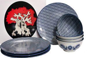 Japanese lead and cadmium free dinnerware set