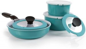 Neoflam cookware set with detachable handle
