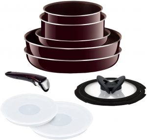 T-Fal frying pan point 10 set with detachable handles