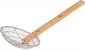Stainless steel wooden strainer- a substitute for food mill