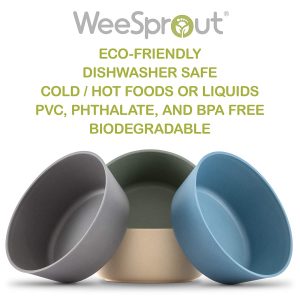 Best Baby Bowls - Eco-friendly Weesprout Bamboo Toddler Bowls for Kids