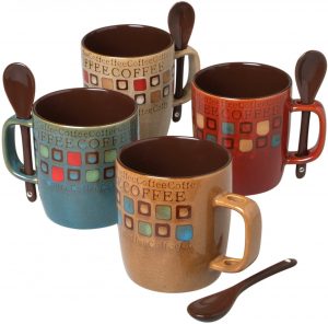 coffee mug sets with spoons