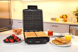 Krups Belgian Waffle Maker with removable plates