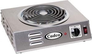 Cadco countertop electric coil stove