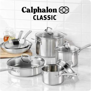 Calphalon pots and pans - best cookware for electric coil stove 2020