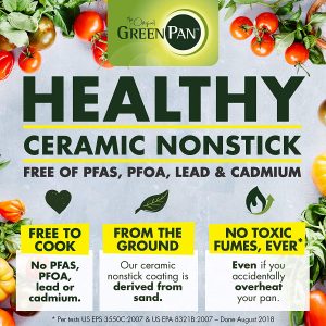 Healthy ceramic non-stick GreenPan cookware set