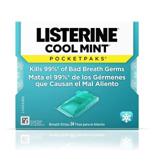 Listerine cool mint for the treatment of bad breath