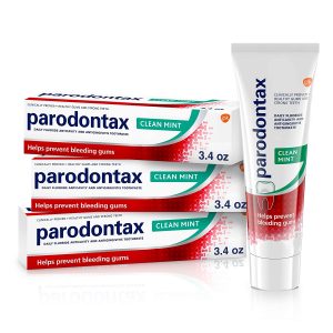 Parodontax Toothpaste for Bleeding Gums, Gingivitis Treatment and Cavity Prevention, Clean Mint - 3.4 Ounces 