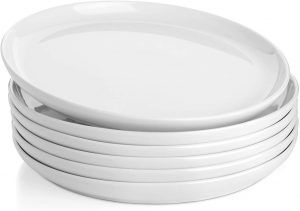 Sweese Porcelain White Round Dinner Plates