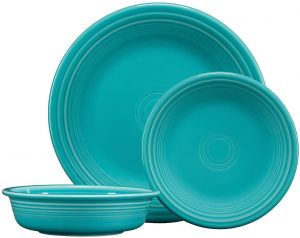 Turquoise fiesta classic dinnerware set