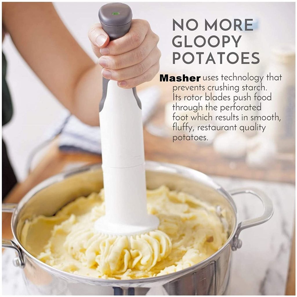 Best Electric potato masher for pureeing baby food, vegetables and mashing potatoes.
