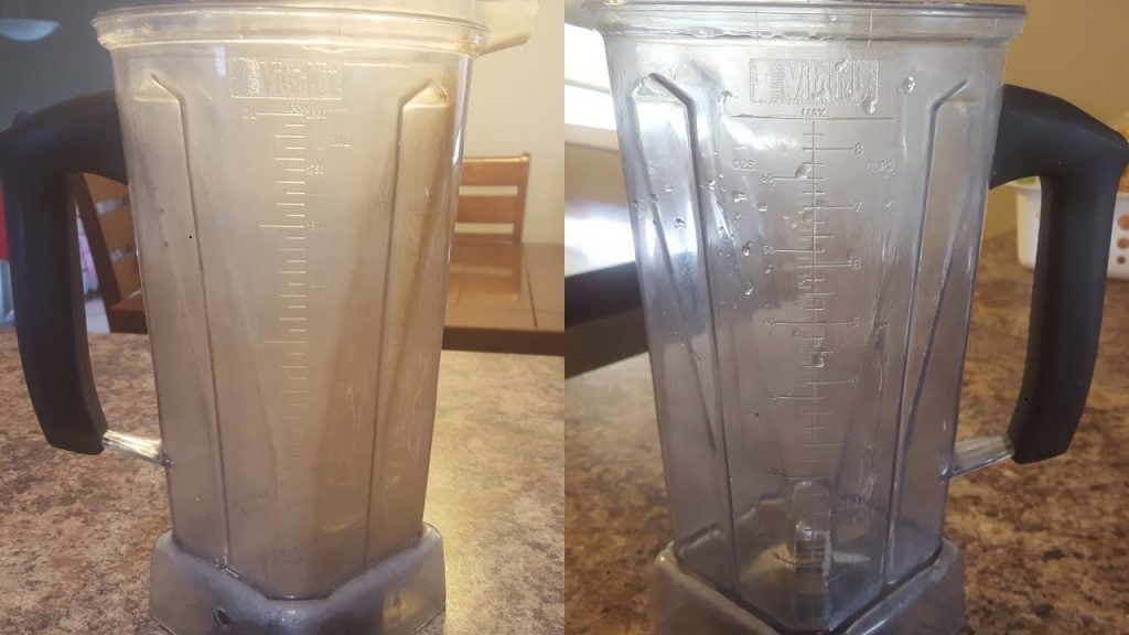 How to clean cloudy vitamix container