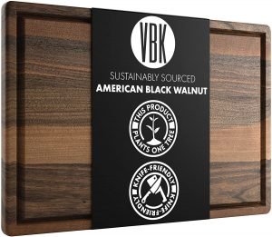 Black large walnut cutting boards
