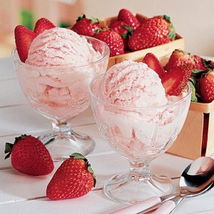 Strawberry Ice cream made by Ninja Foodi Blender