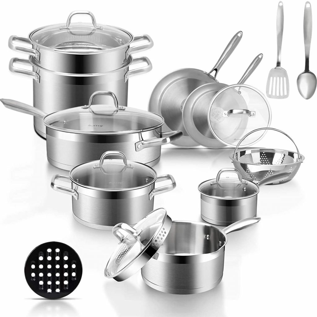 Duxtop stainless steel non stick Induction cookware set