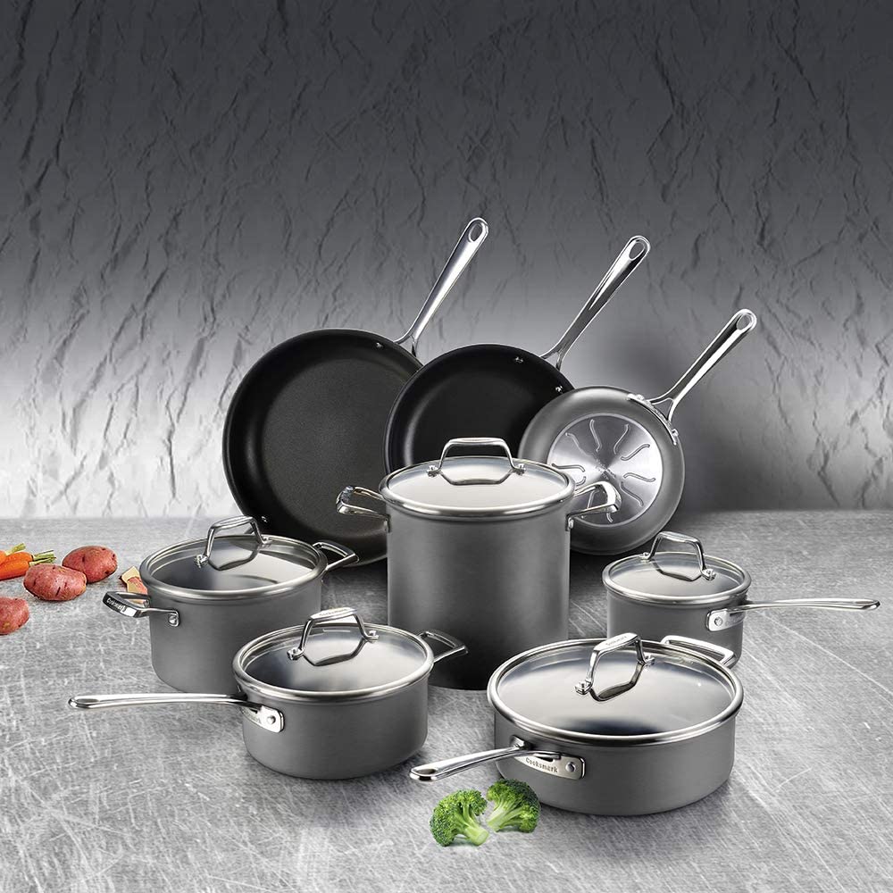 Cook code Hard Anodized nonstick induction cookware set