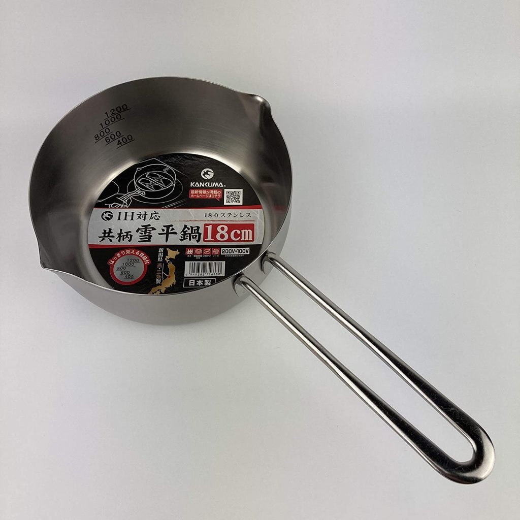 Lightweight Japanese saucepan for weak wrists
