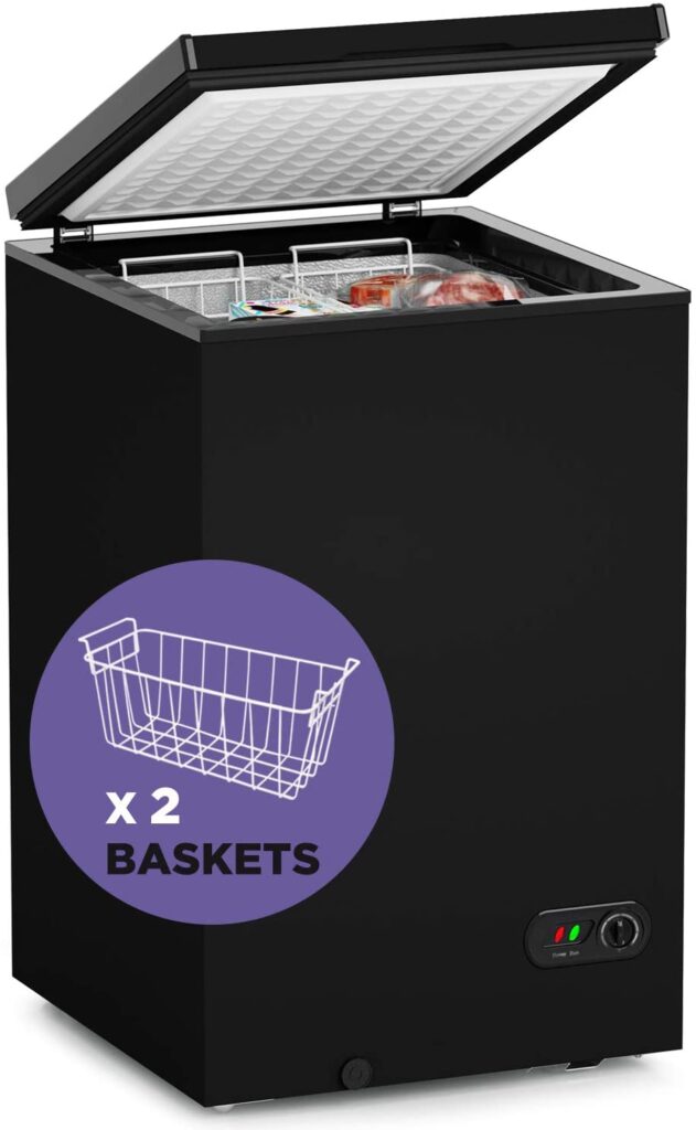 Northair Chest Freezer with 2 Removable Baskets